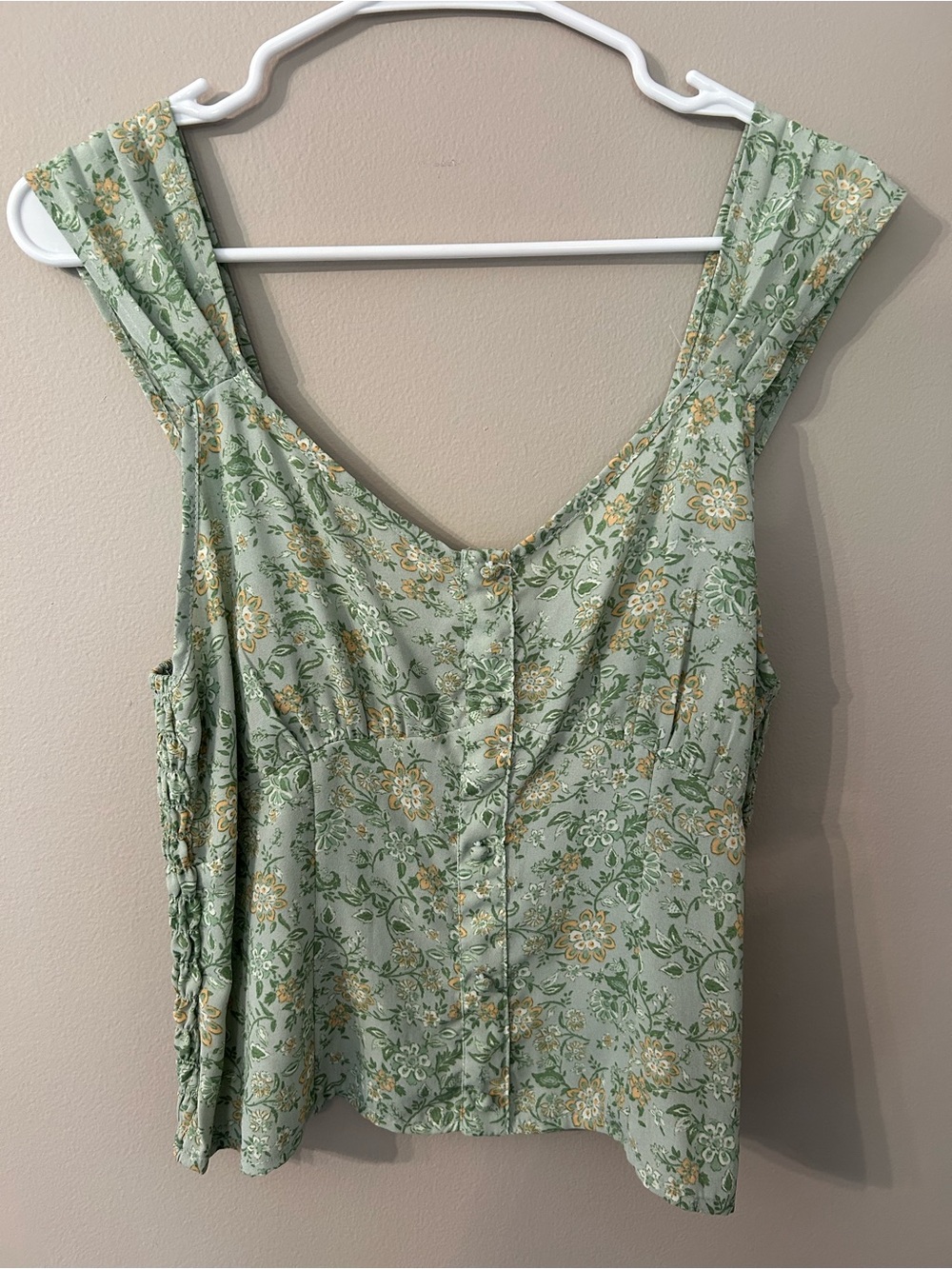 Sienna Sky Mint Green Floral Tank Top